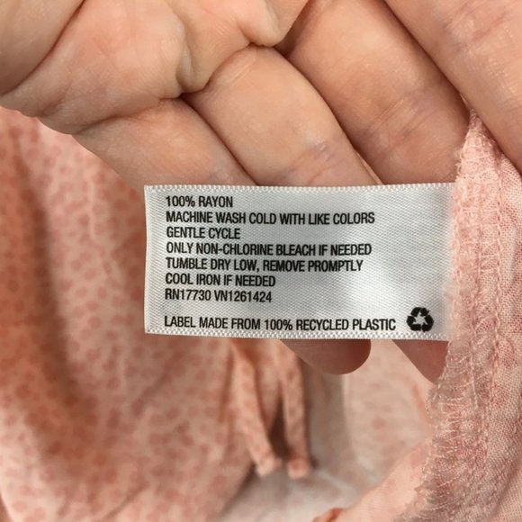 Wild Fable Top XXL 90s Y2K Babydoll Tie Front Flutter Sleeve Pink Floral Ditsy - Picture 8 of 10